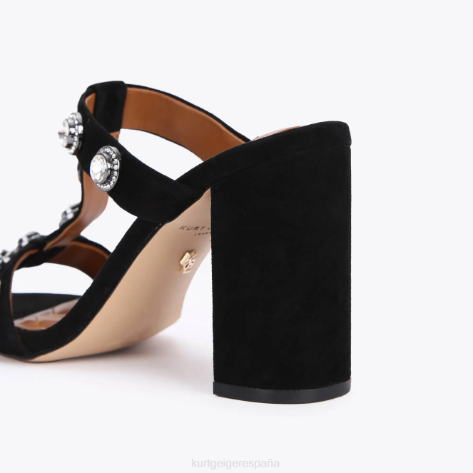 Kurt Geiger mujer mula de bloque octavia de Londres 2LPR675 | calzados combinación negra